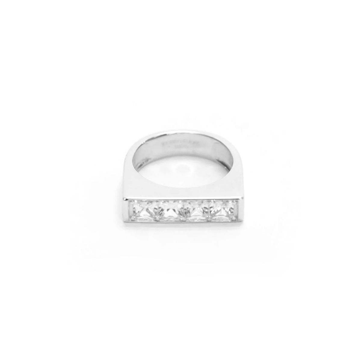 Be Mine Ring, Sterling Silver with Clear Zirconia