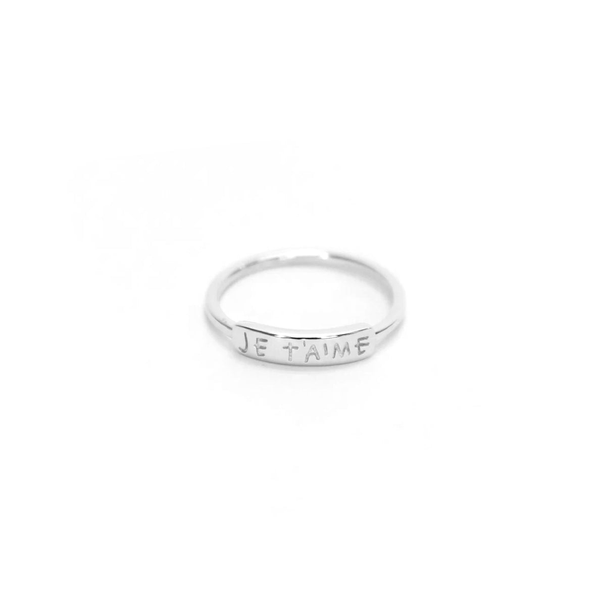 Love You Ring, Sterling Silver or 14K Gold Plated