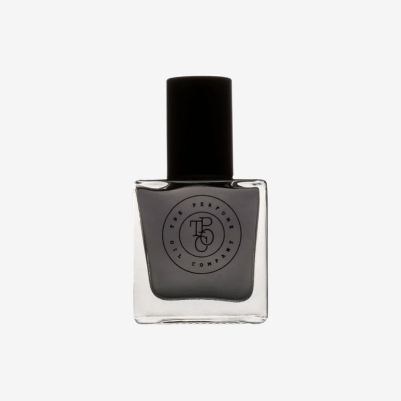 A collection of SASS, inspired by Black Opium (YSL) nail polish on a white background.