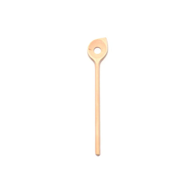 SPOON with hole - BEECH 30CM