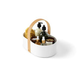 Umbra Bellwood wood caddy with handle for storage organisation
