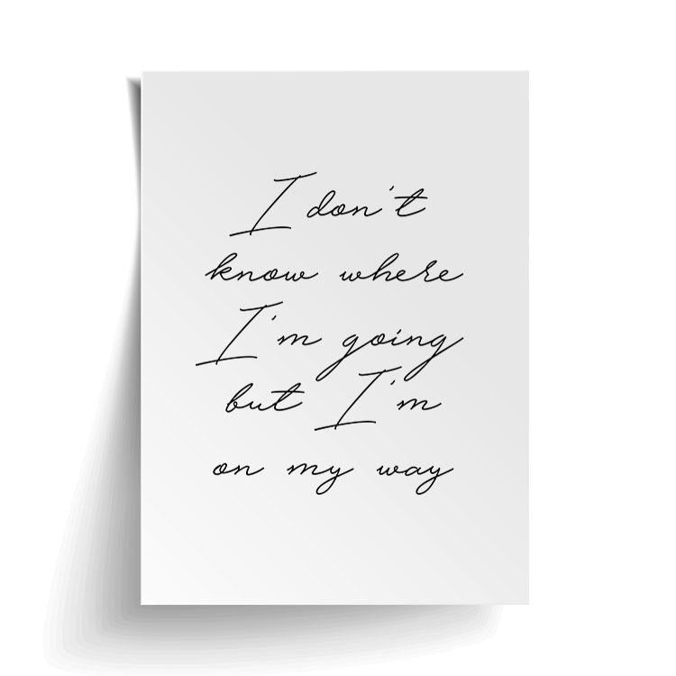 On My Way Print | Papier HQ