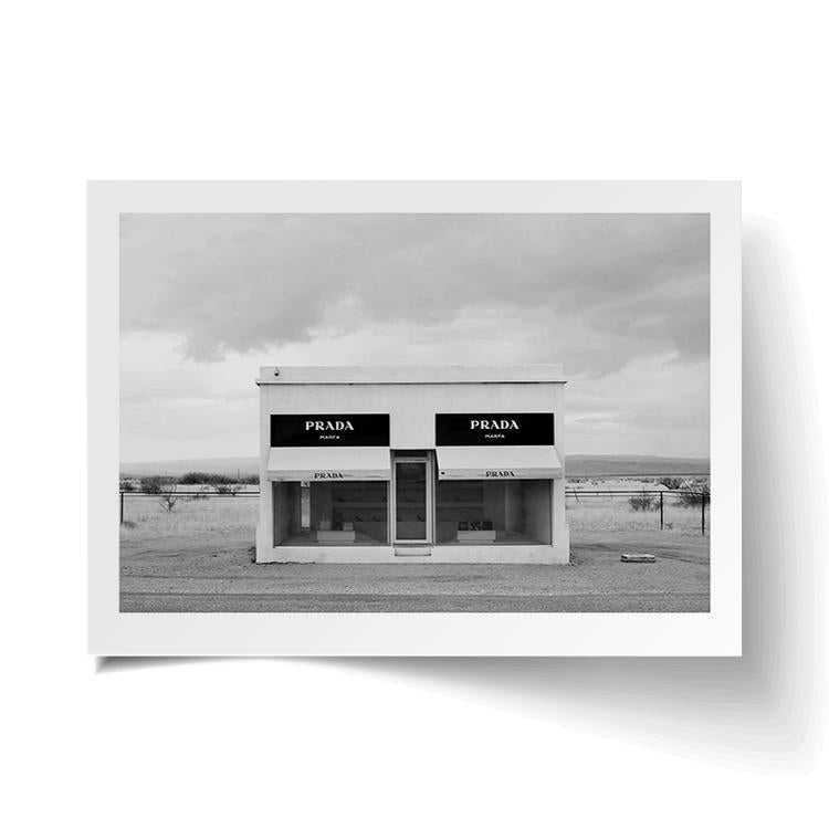 Marfa print unframed on matte card