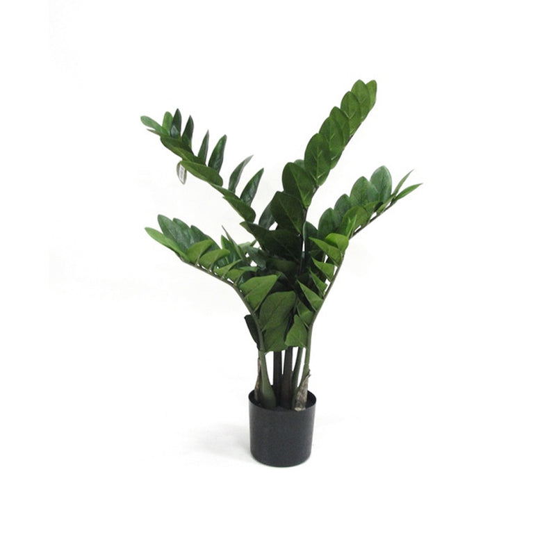 A small Potted Zamifolia 70cm in an Artificial Flora pot on a white background with artificial plants.